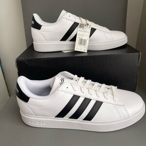 Grand Court 2.0 Shoes - Cloud White / Core Black / Core Black  Men’s Size 11.5